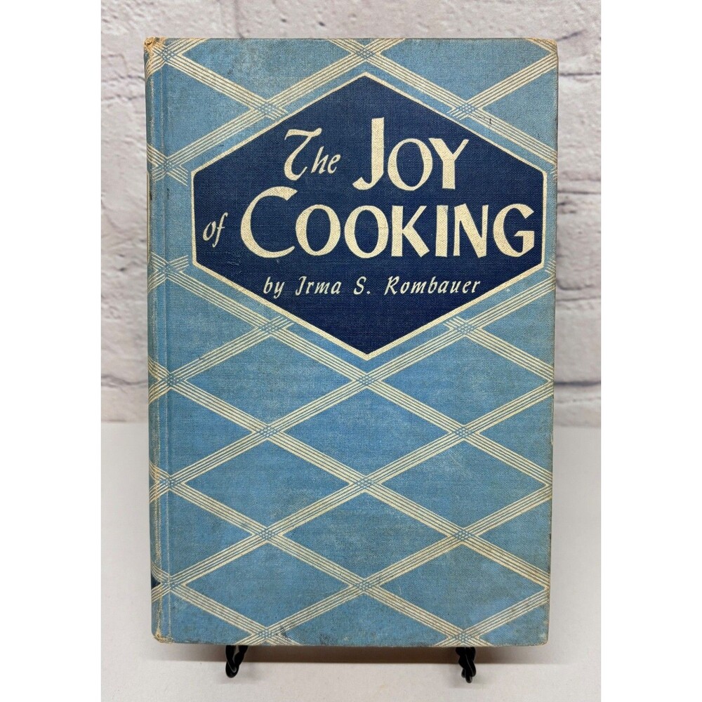 The Joy of Cooking Irma S. Rombauer 1946 Edition Blue Cover Vintage  Cookbook